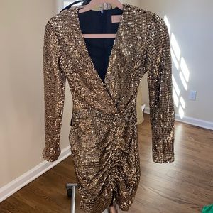 Sequin Gold dress club London
